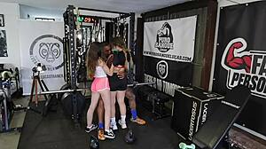 Ada Paradiso and Deianira Festa in a Group Workout Session at the Gym