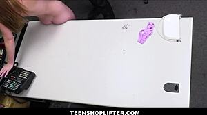 Teenshoplifter - Tiny teen shoplifter banged by officer after strip search - Mazy Myers, Mike Mancini