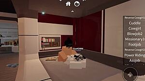 Fucking horny bitch roughly on roblox