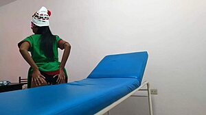 i'm dressed as a goblin in the massage parlor waiting for my boyfriend to fuck me.