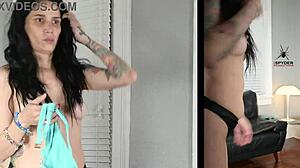 Jazmin Models a Two-Tone Bikini for Neighbors