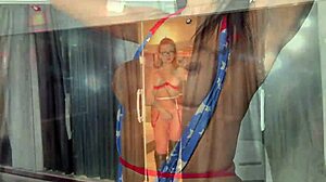 pool party halloween with crossdressing fun