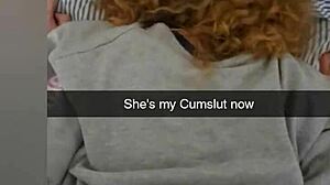 Cheating college girlfriend fucked roughly on Snapchat to pay debt