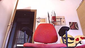 your beautiful italian stepmother climaxes wildly at desk 💥😈