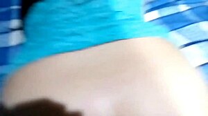 Young mexican girl discovers pleasure with older man in private