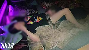 we fucked on a squeaky bed in the hotel, she moaned to orgasm