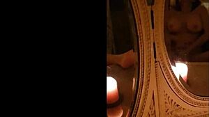 Milf Masturbates Suggestively In Vintage Mirror POV