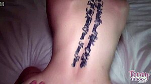 so, lily thot, this brunette teen, lets mature seth brogan finish in her chubby ass after some wild licking.