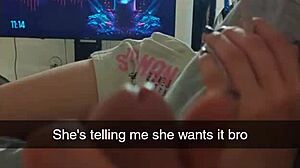 Cheating college girlfriend fucked roughly on Snapchat to pay debt