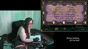 Naked BBW with tattoos and glasses