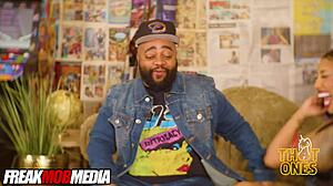 kona jade subtly gets fucked with big black cock during podcast