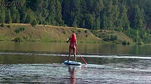 Sup! Pink Micro Bikini Flashes In Public