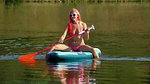 Sup! Pink Micro Bikini Flashes In Public