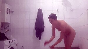 the reality of female bathing in pool and shower