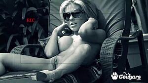 i wached aubrey adams get fuked in the backyard while peeping as a voyeur