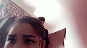 look at those big bouncing tits, busty teen says in doggystyle.