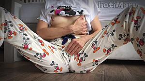 Japanese teen 18+ squirts hard while fingering wet pussy