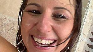 Fucking big tits teen 18+ with anal finger