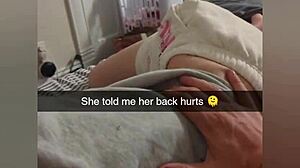 Cheating college girlfriend fucked roughly on Snapchat to pay debt