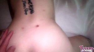 so, lily thot, this brunette teen, lets mature seth brogan finish in her chubby ass after some wild licking.