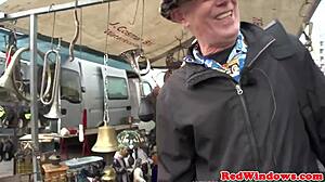 stockinged dutch babe gets pussy pounded hard