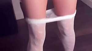 Petite Slut's Horny Yoga Session With Mirror Fingering