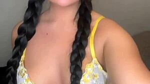 Horny British exchange student MASTURBATES to ORGASM on webcam