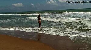 Gorgeous Teen Agnes Bathes Naked In Ocean