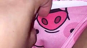 My stepfather gets very horny with my pajamas and comes on my bed