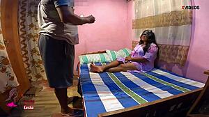 This indian stepmom, aarohi eesha, gets a relaxing massage that turns into deepthroat and doggystyle pounding with creamy cum.