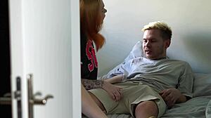 i captured this hot couple fucking in airbnb rough sex cowgirl