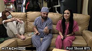 Patient Screams During Hitachi Orgasm from Doctor!