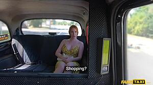 Redhead Sugarbaby In London Takes Taxi Without Panties
