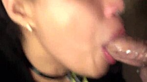 Stepsister Moans While Playing With Cock And Sticks Tongue Out For Cum