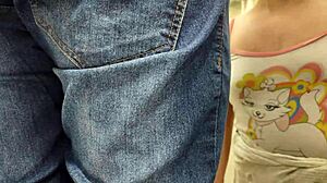 Latina wife teases electrician for hidden shower fuck