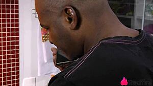 Romantic lunch turned into fuck on hair and anal.