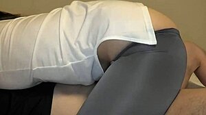 Watch the Japanese wife straddle her lover in passionate cowgirl sex.