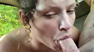 pretty hooker sucks cock and spits cum