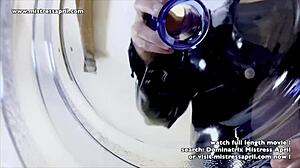 dominatrix mistress april enjoys fresh warm pee.