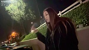 Italian Milf Artemisia Love Enjoys Outdoor Smoking Session