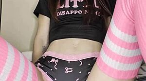 Pretty Skinny Amateur Masturbating Backstage