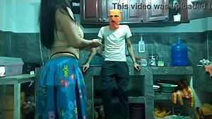 Cute Old Sexy Amateur Masturbates Big Cock Monster Cock In Kitchen