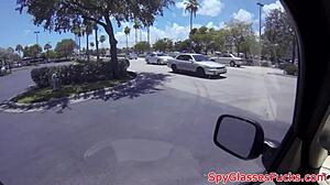 Euro beauty gets POV FUCKED on hidden cam with cum on ass