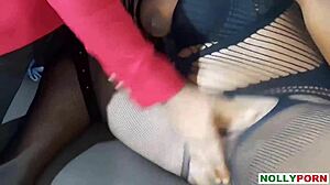 corporate sex gets wild, doggystyle with monster cock 😈. so hot and bent over.