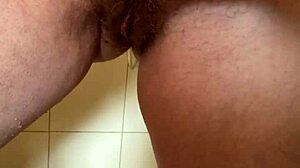 He loves to play with my hairy pussy