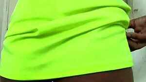 Skinny Girl With Big Ass Moans During Neighbor's Huge Cock Assfucking.