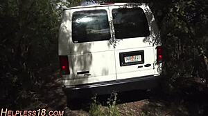 Petite Teen Hitchhiker Sucks And Gets Fingered By Stranger