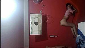 My stepbrother caught me and fucked me hard in dad's room