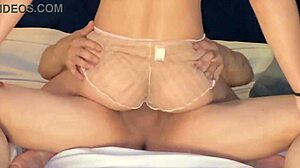 Mexican Latina Rides Husband's Friend's Cock While He Works