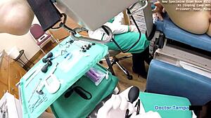 Dr Tampa Siccos Mina Moon in Latex Gloves Handcuffs